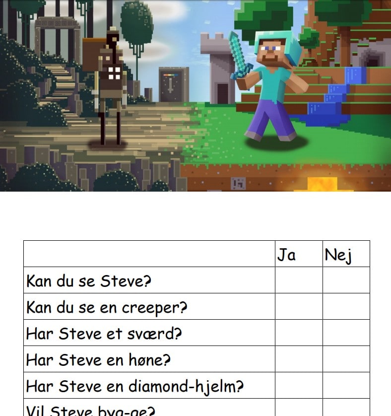 Mange læs og lær opgaver